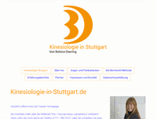 Tablet Screenshot of kinesiologie-in-stuttgart.de